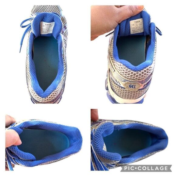 ASICS Gel GT1000 DUOMAX Women Running Shoes Metallic Blue Grey Pink Size 9 SPEVA - Picture 6 of 9